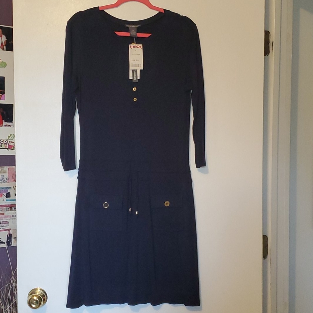 Navy blue dress